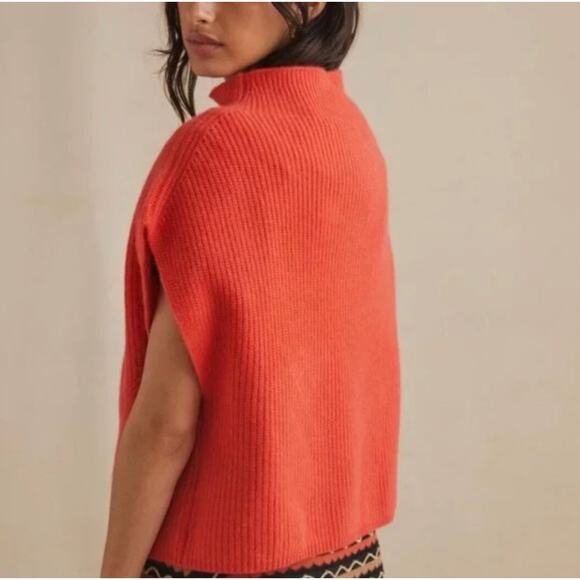 Anthropologie The Enza Oversized Ribbed Cashmere Vest Size Small - Picture 2 of 6